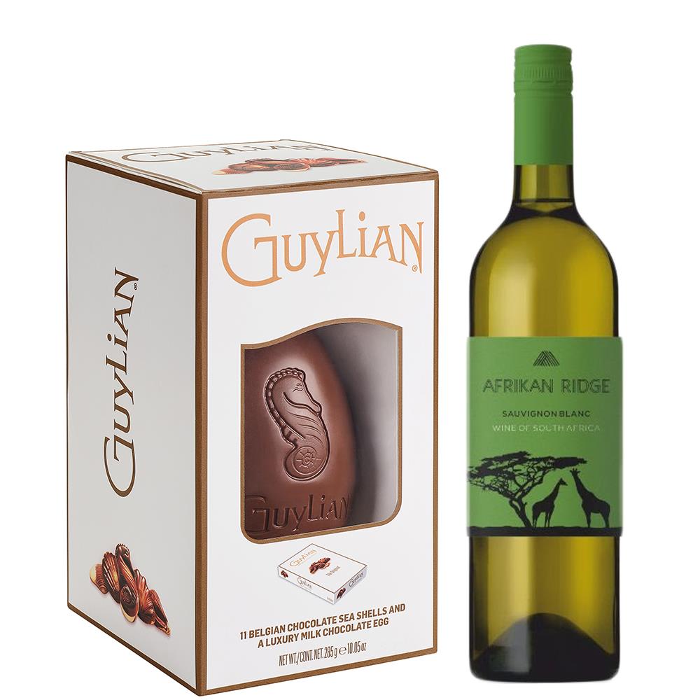 Afrikan Ridge Sauvignon Blanc And Guylian Chocolate Easter Egg 285g